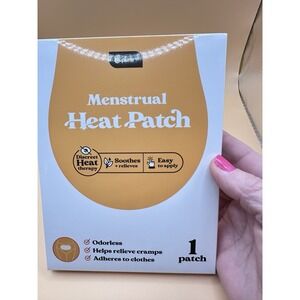 Menstrual Heat Patch Discreet Therapy Cramp Relief Odorless 1 Patch New